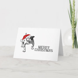 Frohe Weihnachts-Hundescharte Karte