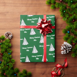 Frohe Weihnachts-Individuelle Name Niedlich Person Geschenkpapier