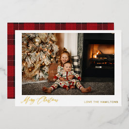Frohe Weihnachts-Instant-Foto Folieneinladung