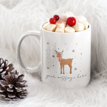 Frohe Weihnachts-Kaffee-Tasse Personalisierte Gesc