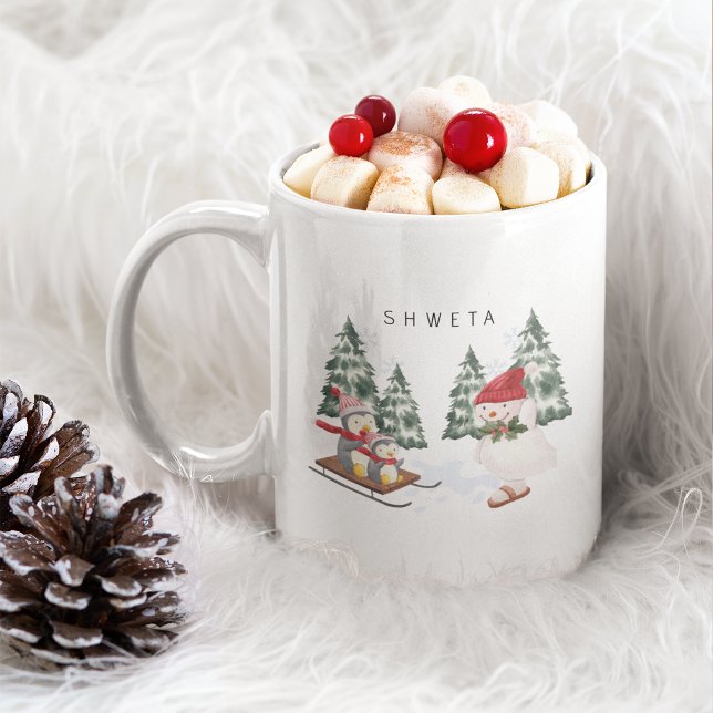 Frohe Weihnachts-Kaffee-Tasse Personalisierte Gesc Kaffeetasse (Merry Christmas Coffee Mug Personalized Gift)