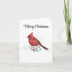Frohe Weihnachts-Kardinal-Weihnachtskarte Karte