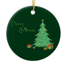 Frohe Weihnachts-Keramik Ornament