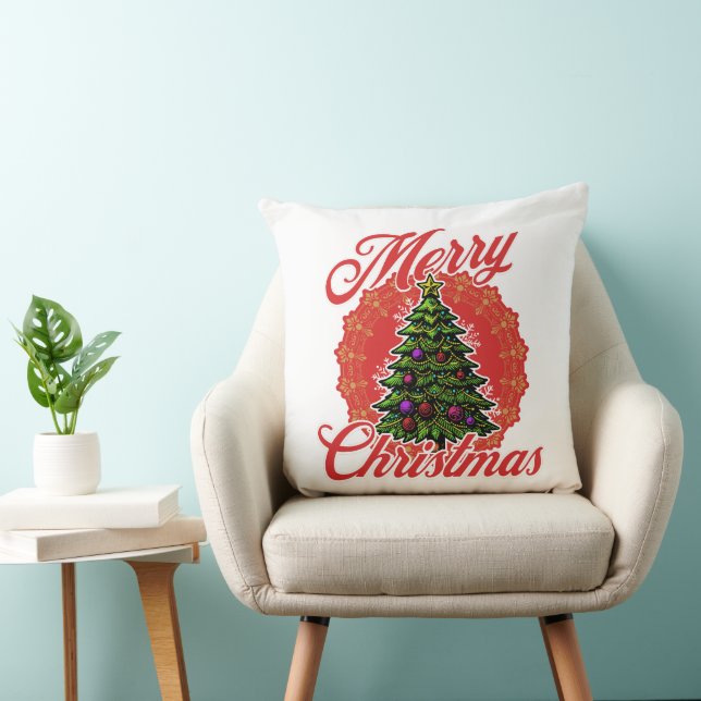 Frohe Weihnachts-Kissen Kissen (Stuhl )