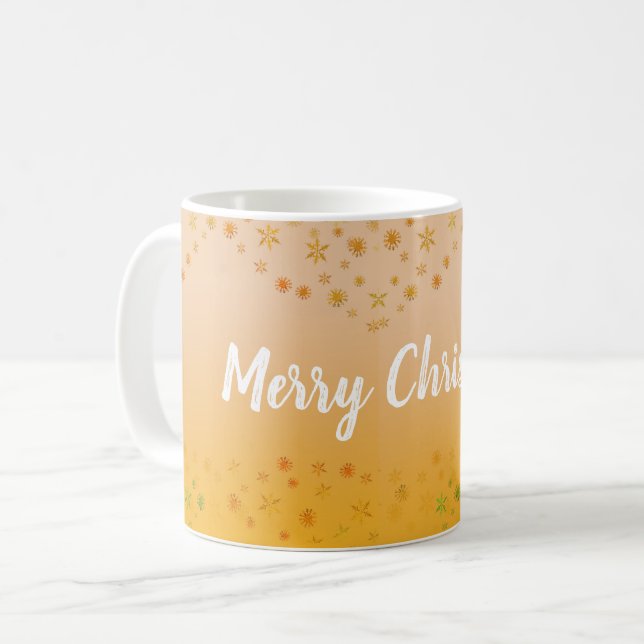 Frohe Weihnachts Klassische Weiße Tasse (Vorderseite Links)