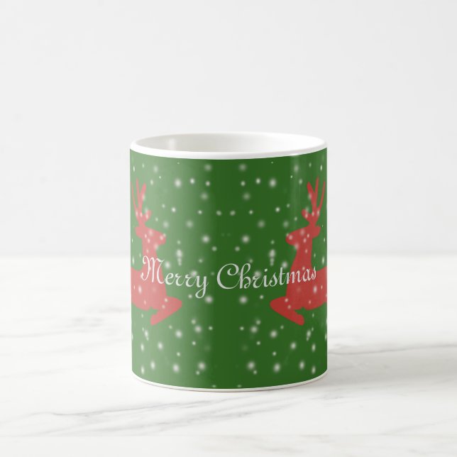 Frohe Weihnachts Klassische Weiße Tasse (Mittel)