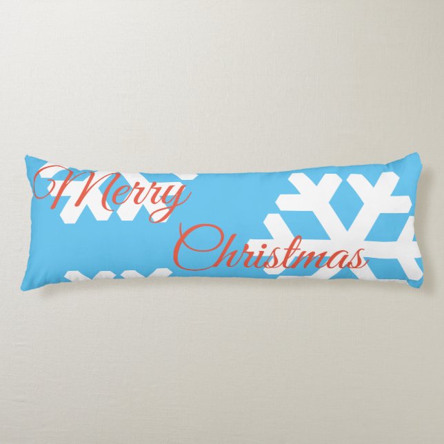 Frohe Weihnachts-Körperkissen Seitenschläferkissen (Vorderseite)
