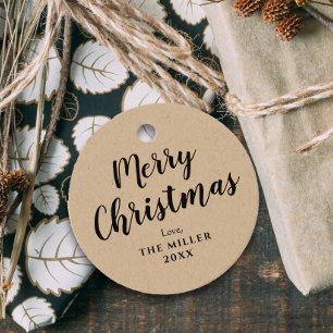 Frohe Weihnachts-Kraft-Geschenk Geschenkanhänger