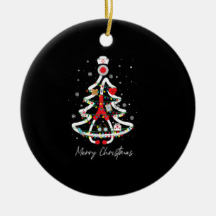 Frohe Weihnachts-Krankenschwester Yuletide Practit Keramik Ornament