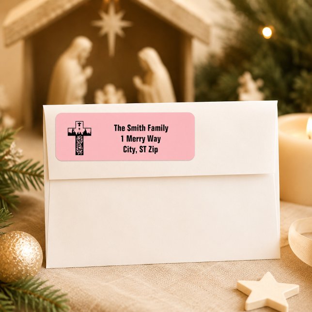Frohe Weihnachts-Krippe rosa (Von Creator hochgeladen)