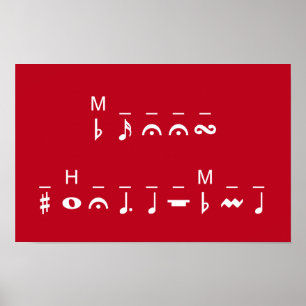 Frohe Weihnachts-Kryptogramm Poster