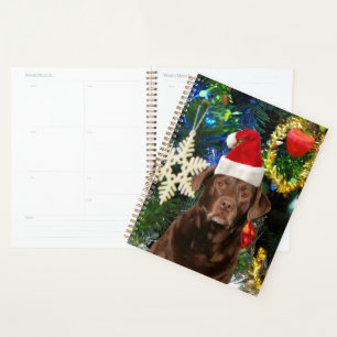 Frohe Weihnachts Labrador Retriever Hund Weihnacht Planer