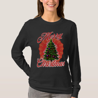 Frohe Weihnachts-Langschläfer-Shirt T-Shirt