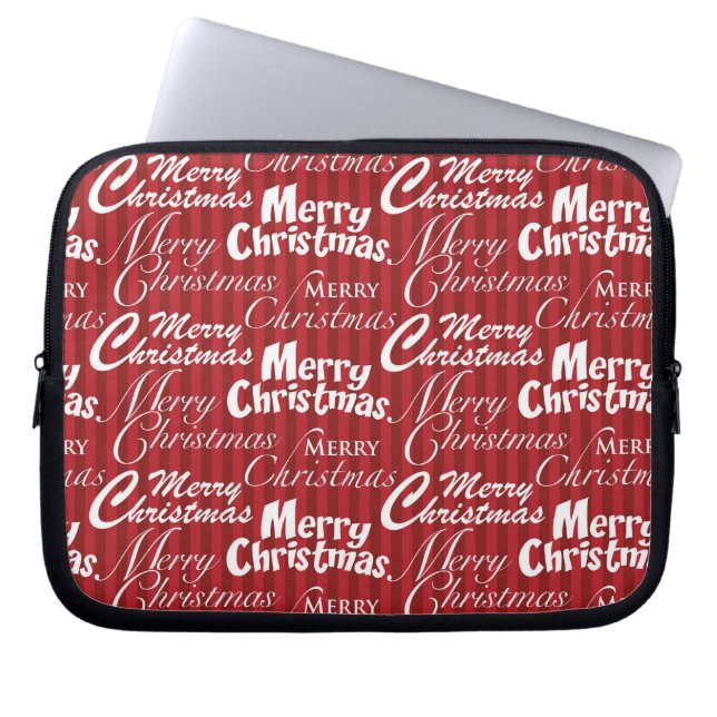 Frohe Weihnachts-Laptop & Netbook-Sleeves Laptopschutzhülle (Vorderseite)