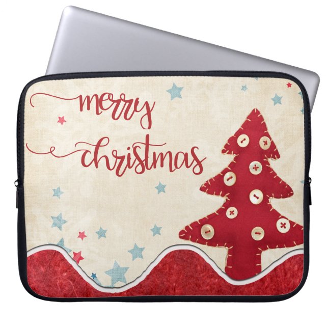 Frohe Weihnachts-Laptop-Sleeve Laptopschutzhülle (Vorderseite)