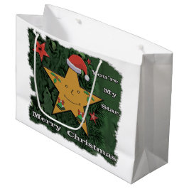 Frohe Weihnachts-Lebkuchenstar Große Geschenktüte