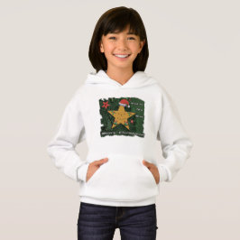 Frohe Weihnachts-Lebkuchenstar Hoodie