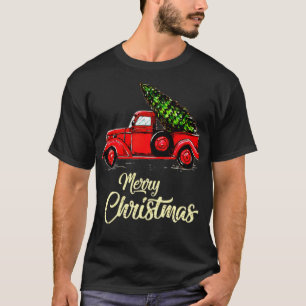 Frohe Weihnachts-Lkw Geschenkgutschein T-Shirt