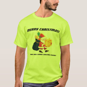 Frohe Weihnachts Magic-T-Shirt Green Handsome Supe T-Shirt