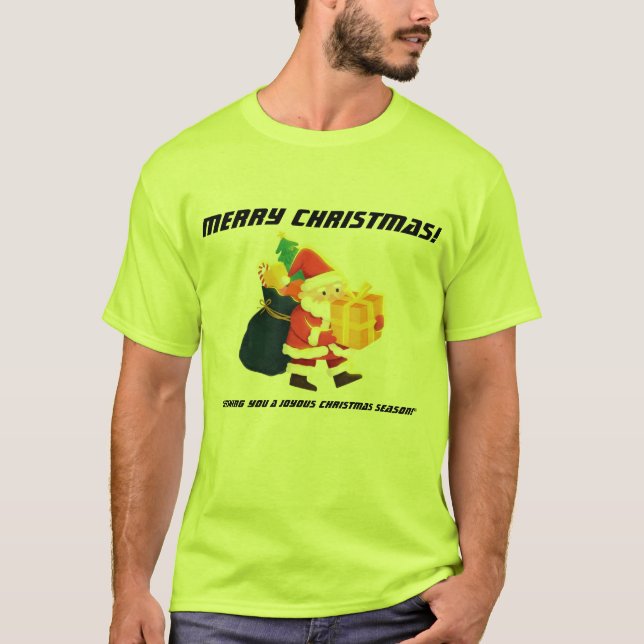 Frohe Weihnachts Magic-T-Shirt Green Handsome Supe T-Shirt (Vorderseite)