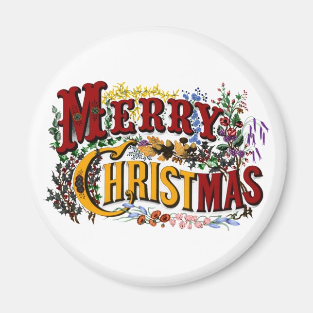 Frohe Weihnachts Magnet (Vorne)