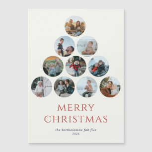 Frohe Weihnachts Magnet 10 Fotos Rot