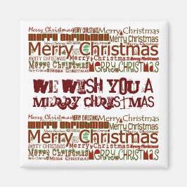 Frohe Weihnachts-Magnet - Personalisieren Magnet
