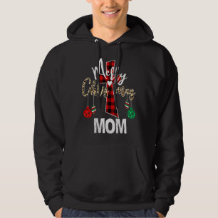 Frohe Weihnachts-Mama Gottes Kreuz Christlich Rot Hoodie