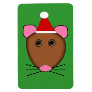 Frohe Weihnachts-Maus Magnet