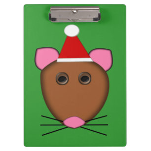 Frohe Weihnachts-Maus-Zwischenablage Klemmbrett