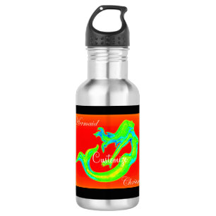 Frohe Weihnachts-Meerjungfrau Thunder_Cove Edelstahlflasche