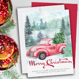 Frohe Weihnachts Misty Forest und Vintager Red Tru