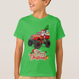Frohe Weihnachts Monster Truck Kleinkind Boys Xmas T-Shirt