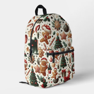 Frohe Weihnachts-Muster-Rucksack Bedruckter Rucksack