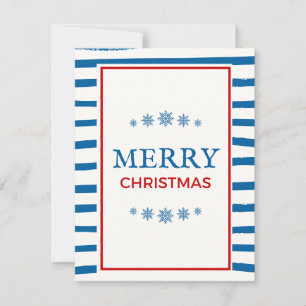 Frohe Weihnachts-Nautical-Holiday-Karte Feiertagskarte