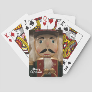 Frohe Weihnachts-Nucracker Soldier Spielkarten