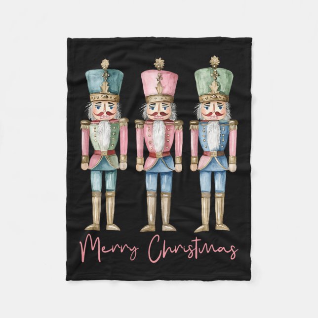 Frohe Weihnachts Nutcracker Ballett Weihnachten We Fleecedecke (Vorderseite)