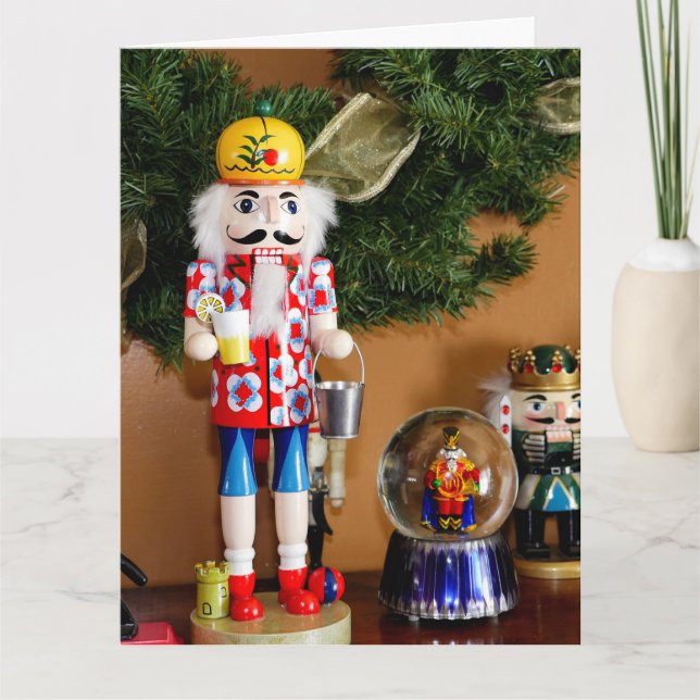 Frohe Weihnachts-Nutcracker-Feiertage Dankeskarte (Vorderseite)