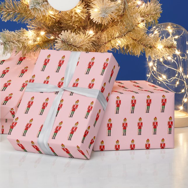 Frohe Weihnachts Nutcracker Kids Charaktere Geschenkpapier (Feiertage)