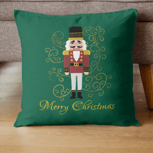 Frohe Weihnachts Nutcracker Pillow Festive Classic Kissen
