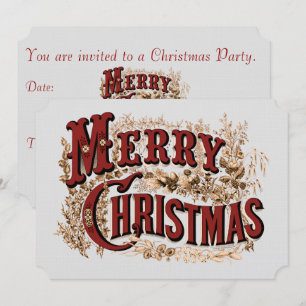 Frohe Weihnachts-Party Einladung