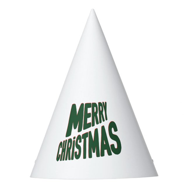 Frohe Weihnachts Party Hat Partyhütchen (Vorderseite)