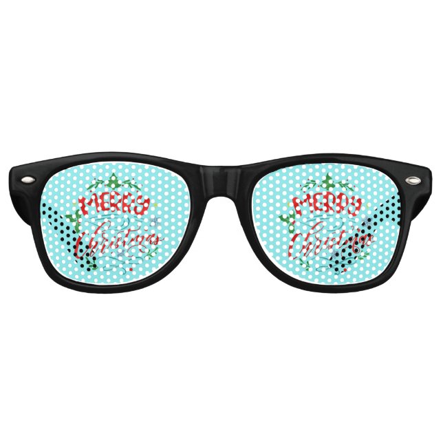 Frohe Weihnachts-Party Partybrille (Vorderseite)