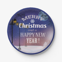 Frohe Weihnachts-Party Plate Pappteller