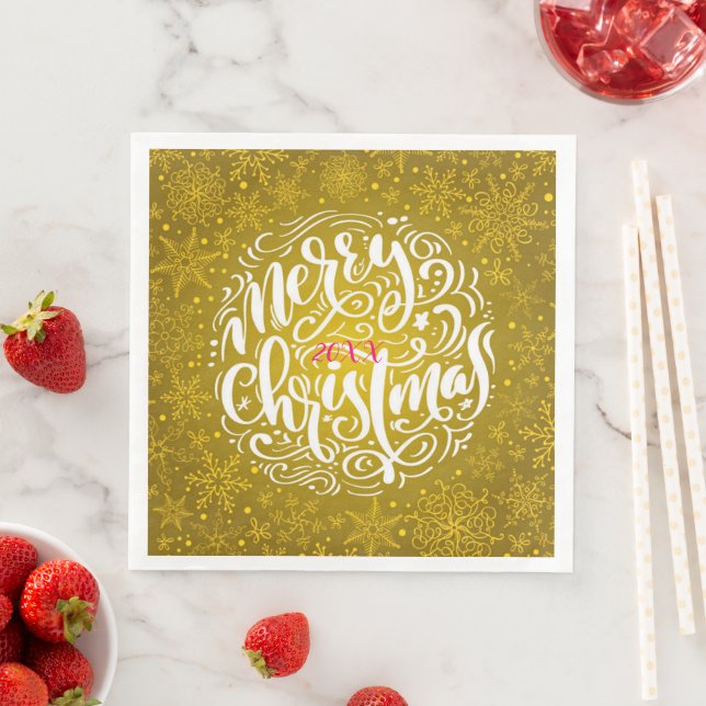 Frohe Weihnachts-Party Serviette (Beispiel)