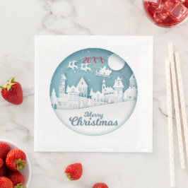 Frohe Weihnachts-Party Serviette