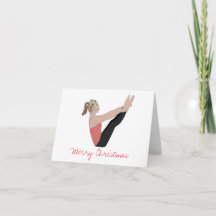 Frohe Weihnachts-Pilates-Karte