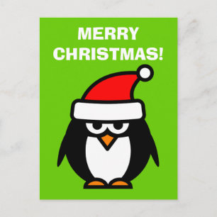 Frohe Weihnachts Pinguin Cartoon Postkarten