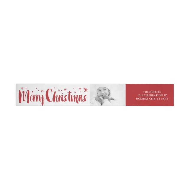 Frohe Weihnachts-Pinselstriche Foto-Adresse (Person)