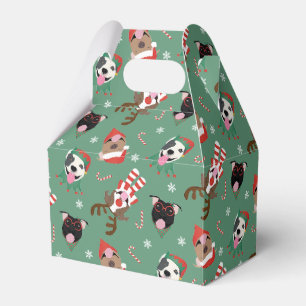 Frohe Weihnachts Pit Bull Hunde Geschenkschachtel